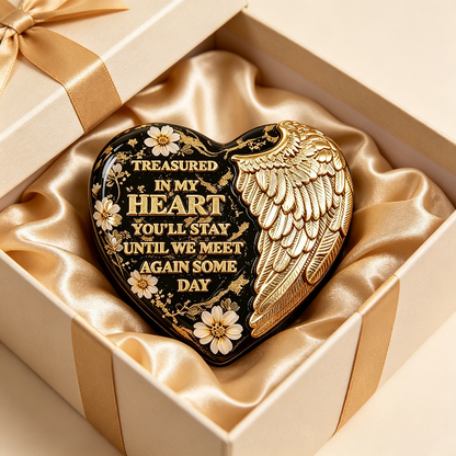 Memorial Angel Wing Heart Resin Mold
