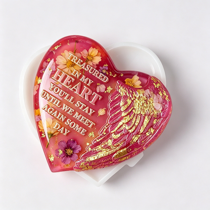 Memorial Angel Wing Heart Resin Mold
