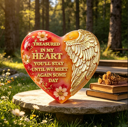Memorial Angel Wing Heart Resin Mold