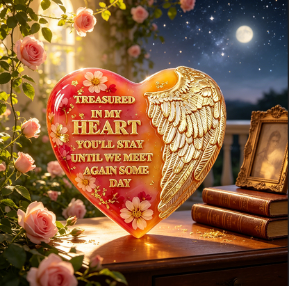 Memorial Angel Wing Heart Resin Mold