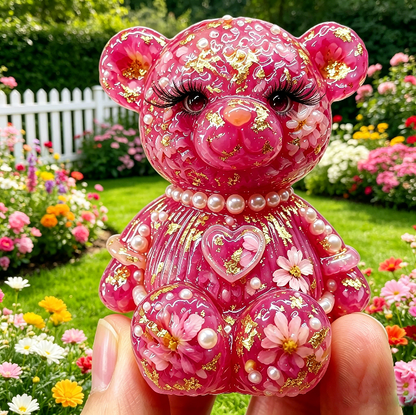 Heart Bear Figurine Resin Mold