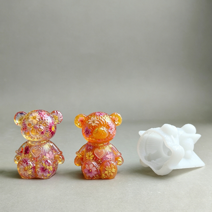 Heart Bear Figurine Resin Mold