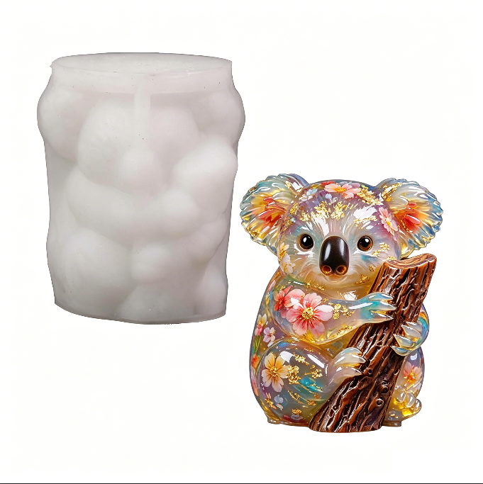 Cute Koala Figurine Resin Mold