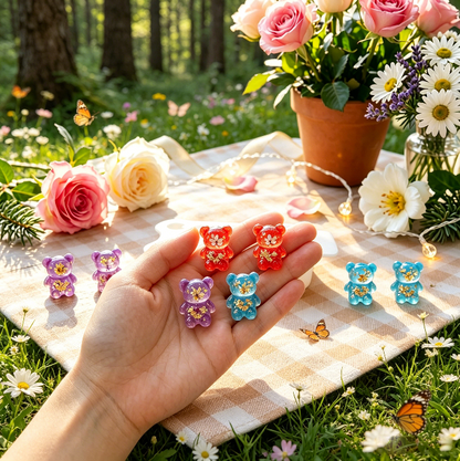 6-in-1 Mini Bear Charm Resin Mold