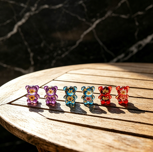 6-in-1 Mini Bear Charm Resin Mold