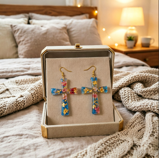 Cross Jewelry Pendant Resin Mold