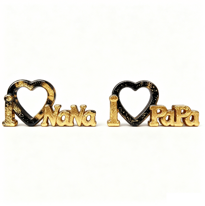 I LOVE NaNa & I LOVE PaPa Resin Mold