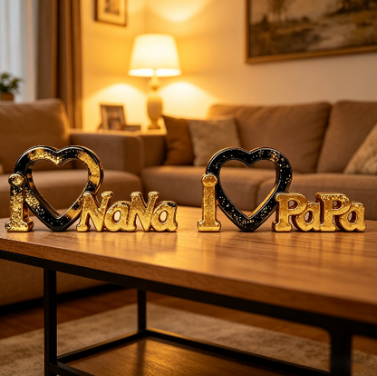 I LOVE NaNa & I LOVE PaPa Resin Mold