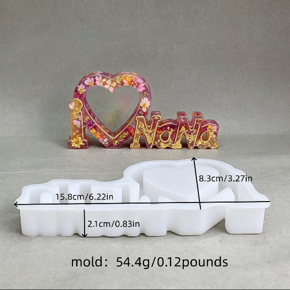 I LOVE NaNa & I LOVE PaPa Resin Mold