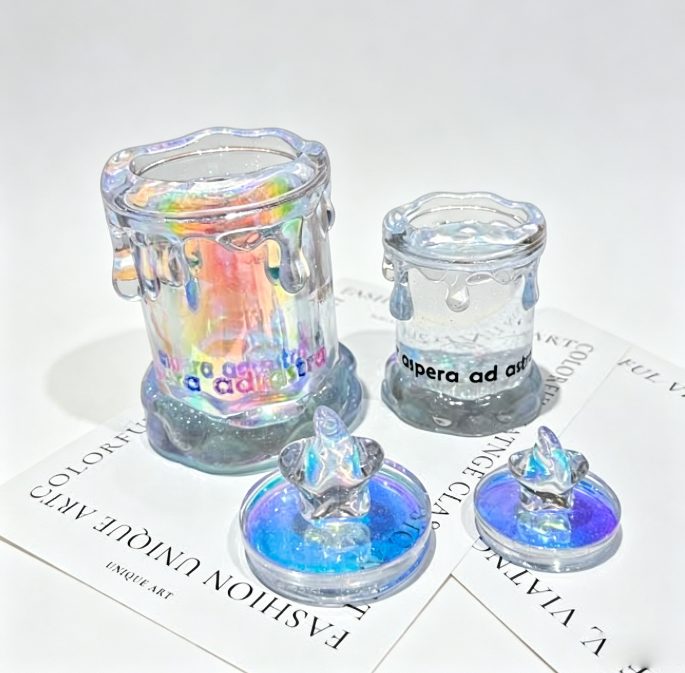 Handmade Melted Candle Storage Jar Resin Mold