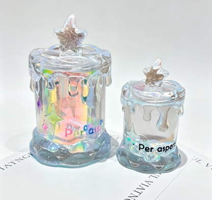 Handmade Melted Candle Storage Jar Resin Mold