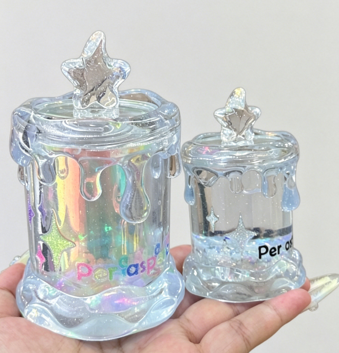 Handmade Melted Candle Storage Jar Resin Mold