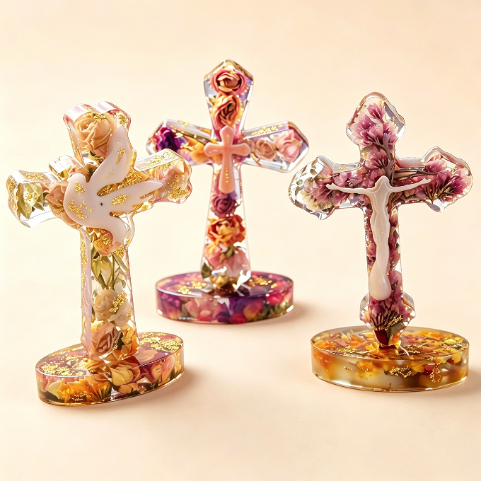 Cross Figurine Resin Mold