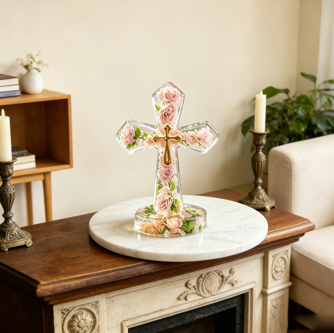 Cross Ornament Resin Mold
