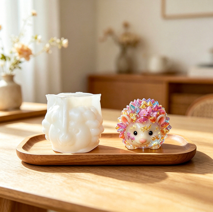 Cute Hedgehog Figurine Resin Mold