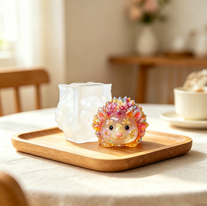 Cute Hedgehog Figurine Resin Mold