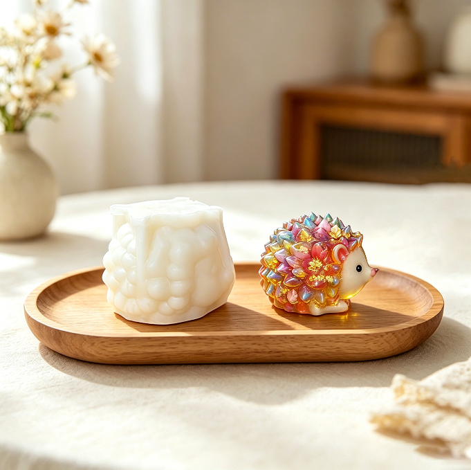 Cute Hedgehog Figurine Resin Mold