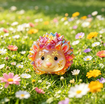 Cute Hedgehog Figurine Resin Mold
