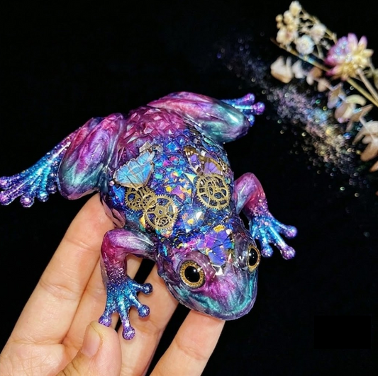 Handmade Diamond Frog Ornament Resin Mold