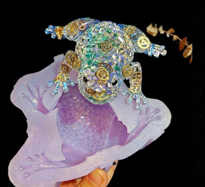 Handmade Diamond Frog Ornament Resin Mold