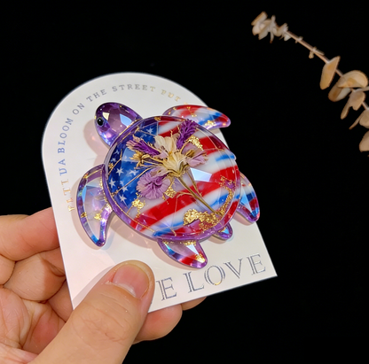 Handmade Crystal-Cut Turtle Ornament Resin Mold