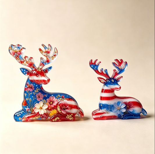 2-in-1 Deer Figurine Resin Mold