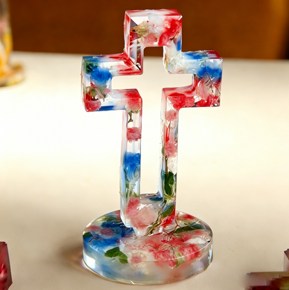 Hollow Cross Ornament Resin Mold