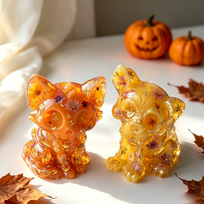 Skull Kitten& Puppy Figurines Resin Molds