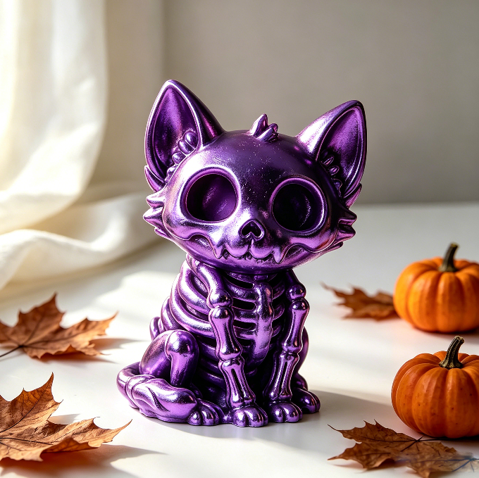 Skull Kitten& Puppy Figurines Resin Molds