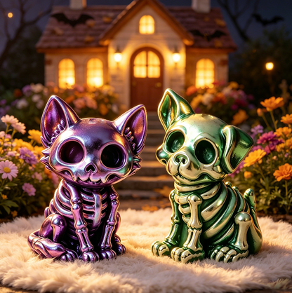 Skull Kitten& Puppy Figurines Resin Molds