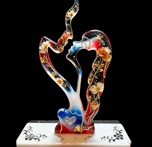 Eternal Love Resin Mold Ornaments Male And Female Deep Kiss Mold