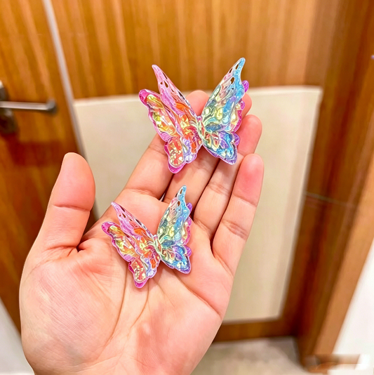 Handmade 2-in-1 Water Ripple Butterfly Ornament Resin Mold