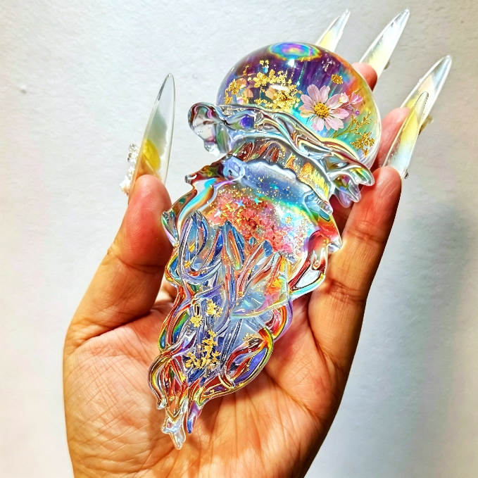 Handmade Jellyfish Phone Stand Ornament Resin Mold