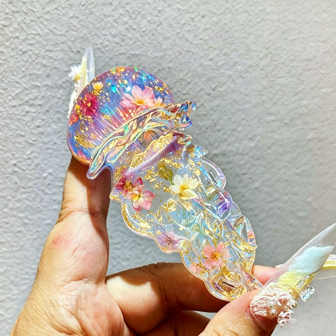 Handmade Jellyfish Phone Stand Ornament Resin Mold