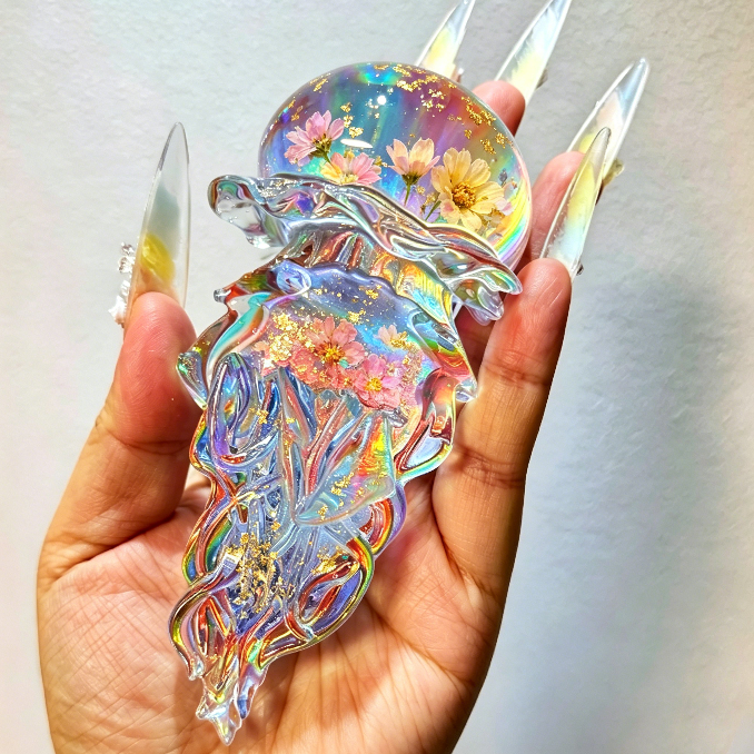 Handmade Jellyfish Phone Stand Ornament Resin Mold