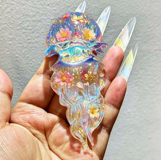 Handmade Jellyfish Phone Stand Ornament Resin Mold