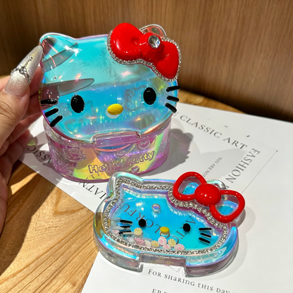 Handmade Cute Kawaii Cat Flip-Top Storage Box Resin Mold