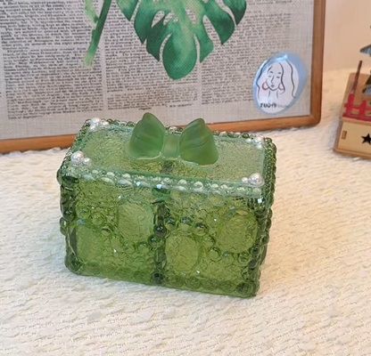 Handmade Large Diamond Water Ripple Texture Divided Storage Box Resin Mold