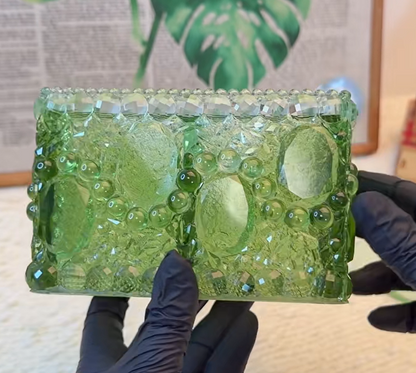 Handmade Large Diamond Water Ripple Texture Divided Storage Box Resin Mold