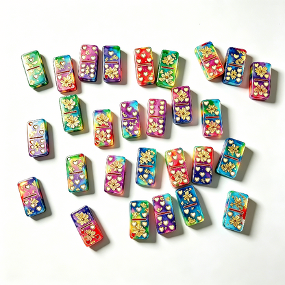 Heart Dot Domino Set Resin Mold