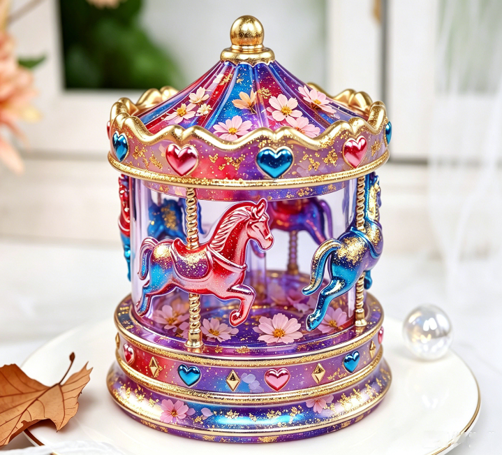 Carousel Storage Box Resin Mold