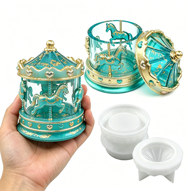 Carousel Storage Box Resin Mold
