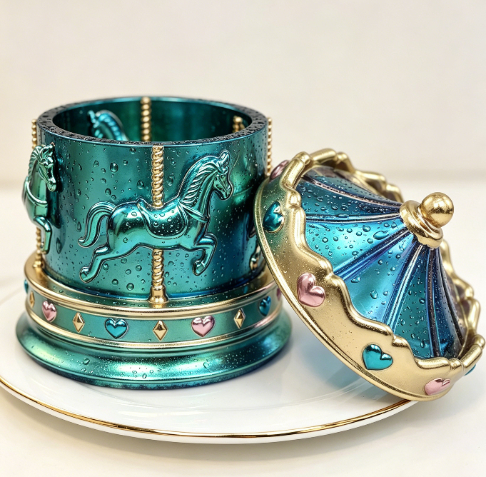 Carousel Storage Box Resin Mold