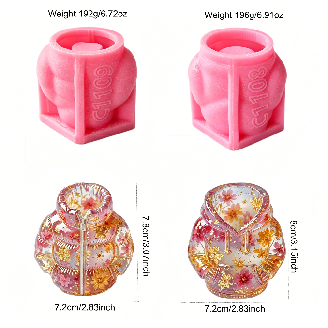 Hoodie &Cotton Jacket Pencil Holder Storage Resin Mold