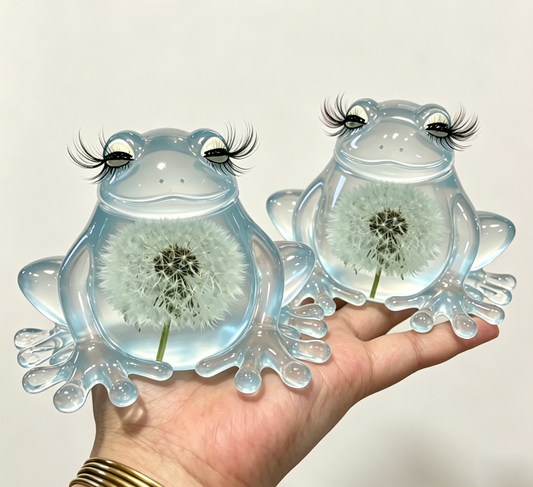 Handmade Chubby Frog Figurine Resin Mold