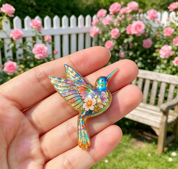 Handmade Mini Hummingbird Earring & Necklace Pendant Resin Mold