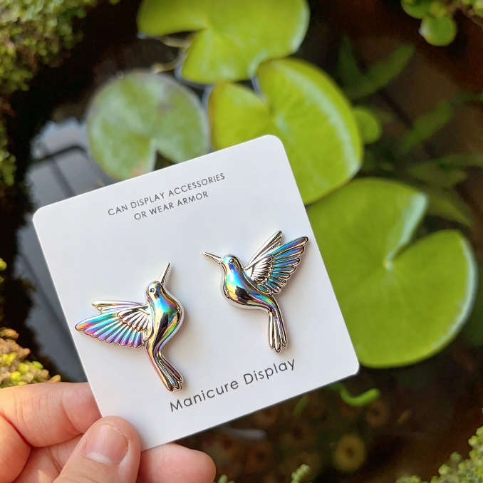 Handmade Mini Hummingbird Earring & Necklace Pendant Resin Mold