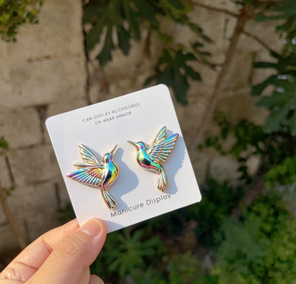 Handmade Mini Hummingbird Earring & Necklace Pendant Resin Mold