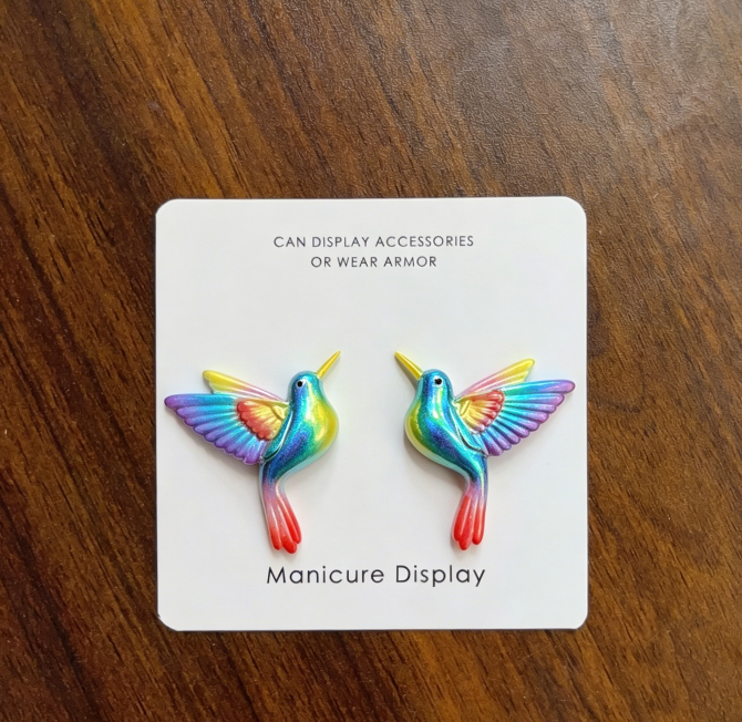 Handmade Mini Hummingbird Earring & Necklace Pendant Resin Mold