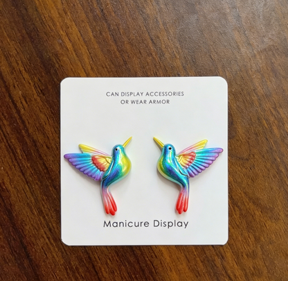 Handmade Mini Hummingbird Earring & Necklace Pendant Resin Mold